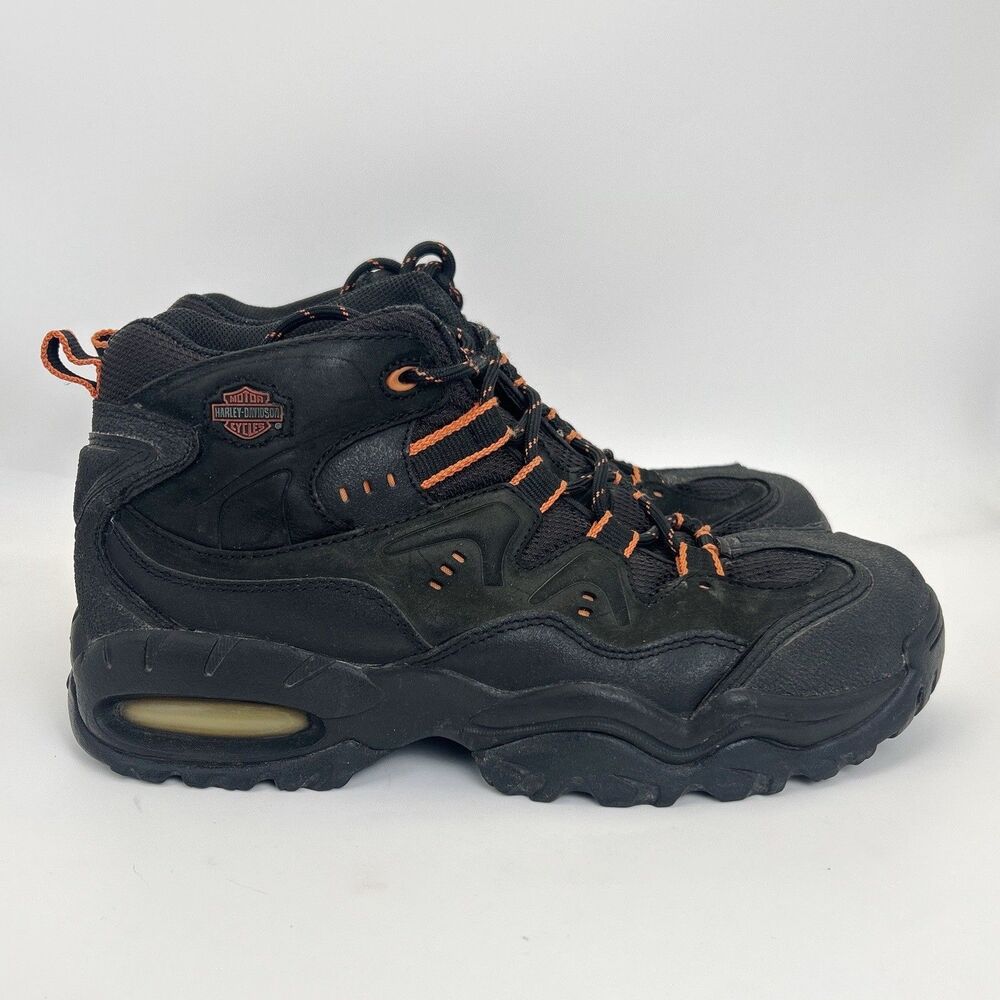 Harley Davidson Crossroads II Hiking Boots Mens Size 10 Black Lace-up 94005